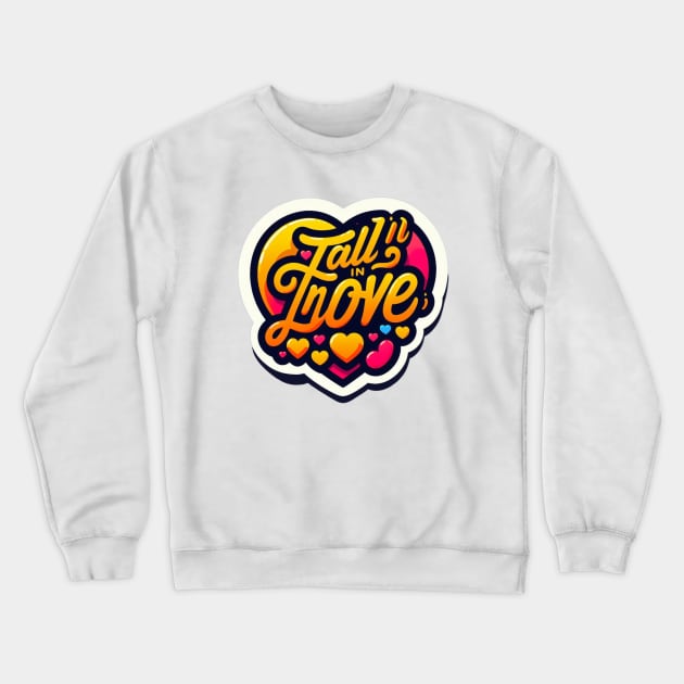 fall in love Crewneck Sweatshirt by NeyPlanet